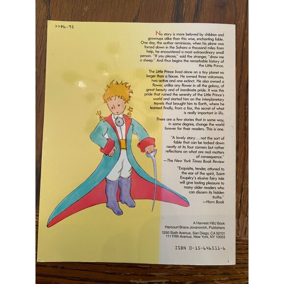 The Little Prince By Antoine De Saint-Exupéry Softcover Book - Picture 2 of 7